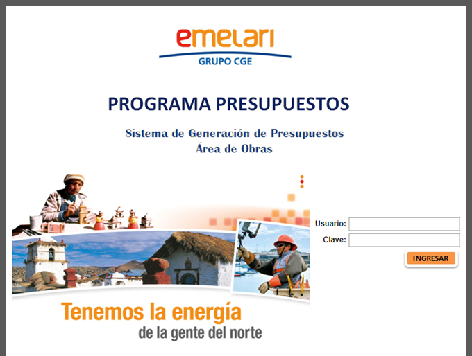 Sistema Presupuesto EMELARI